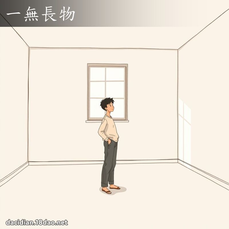 一無長物 - 國語大辭典配圖