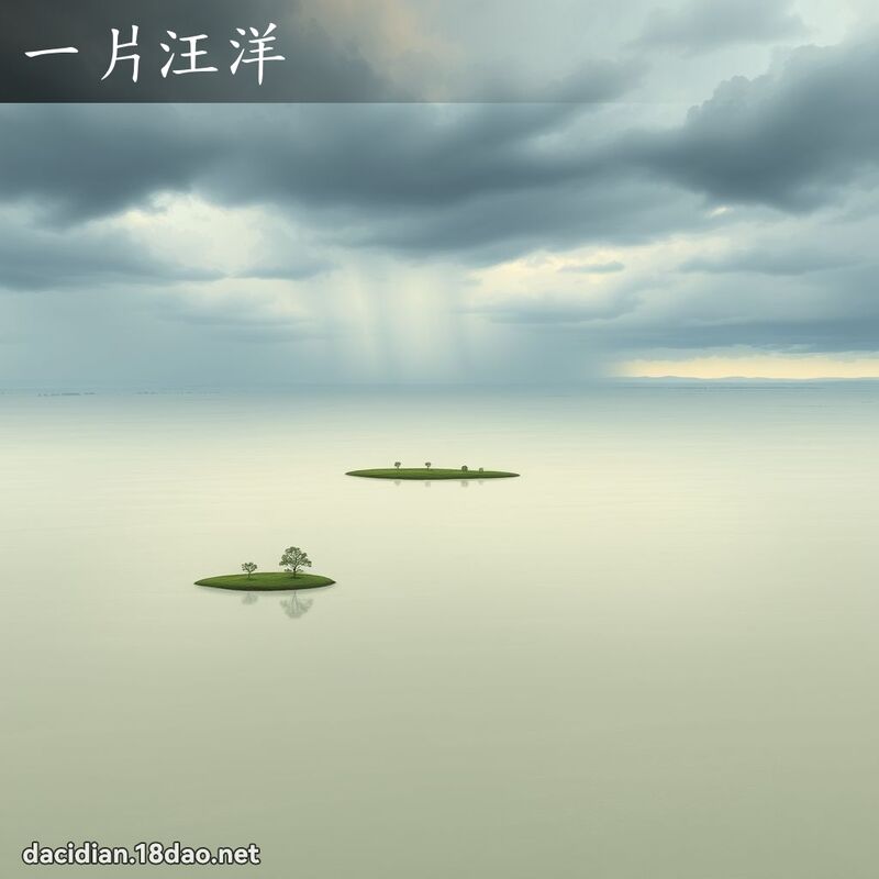 一片汪洋 - 國語大辭典配圖