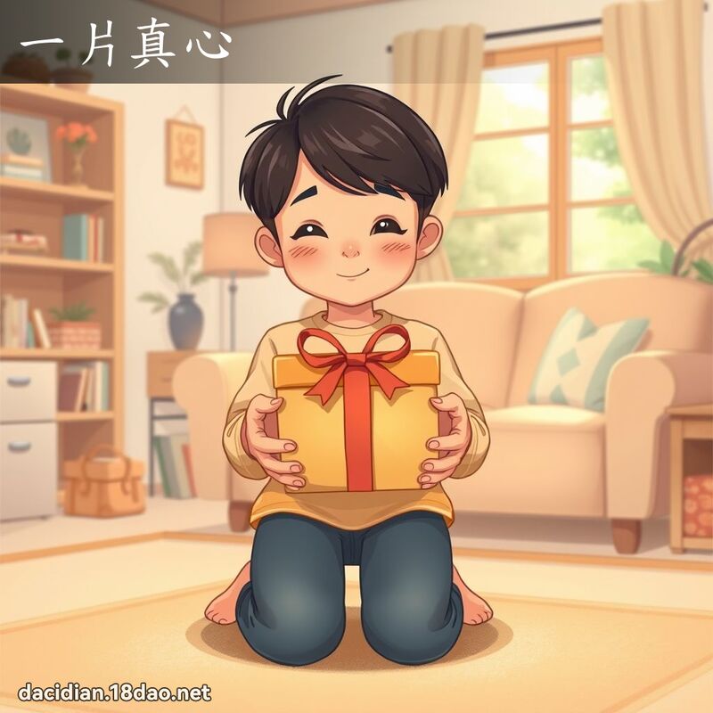 一片真心 - 國語大辭典配圖