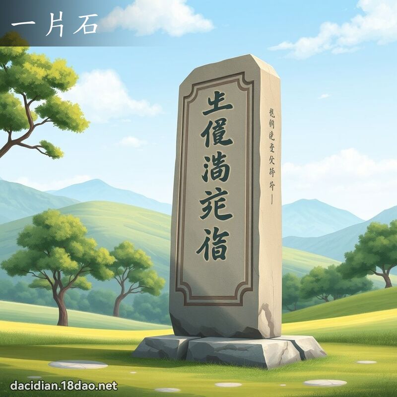 一片石 - 国语大辞典配图