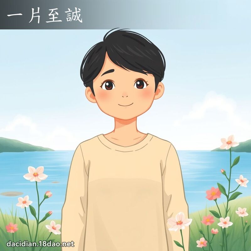 一片至誠 - 國語大辭典配圖