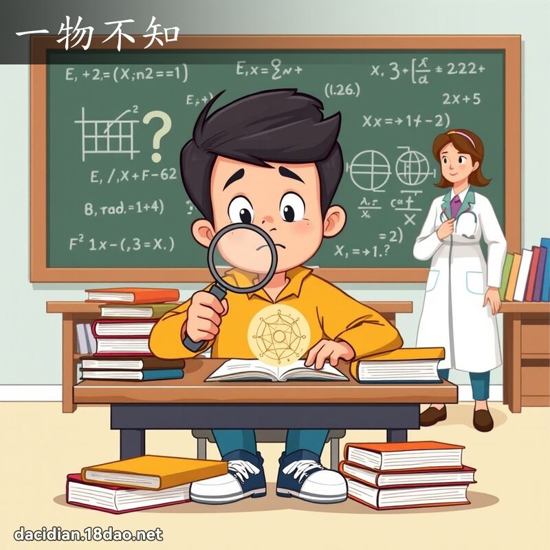 一物不知 - 國語大辭典配圖