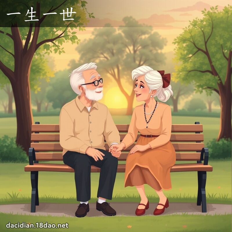 一生一世 - 國語大辭典配圖