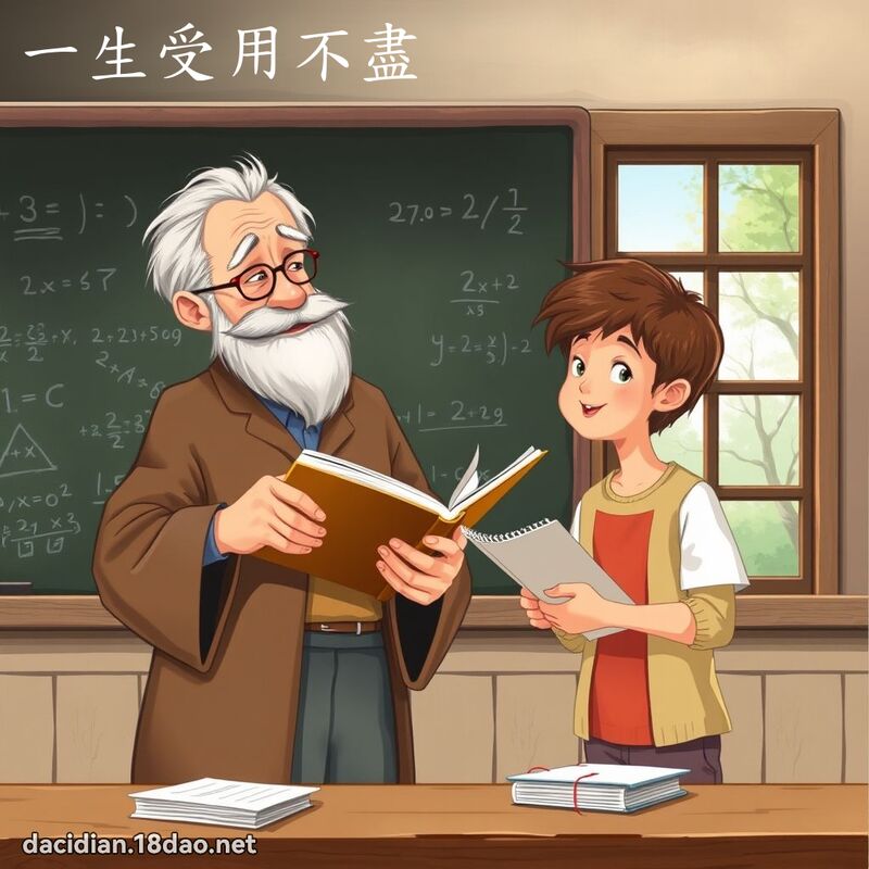 一生受用不盡 - 國語大辭典配圖