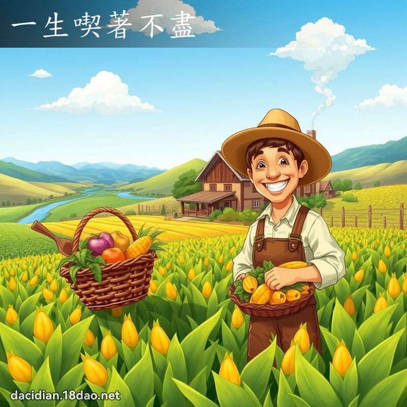 一生喫著不盡 - 國語大辭典配圖