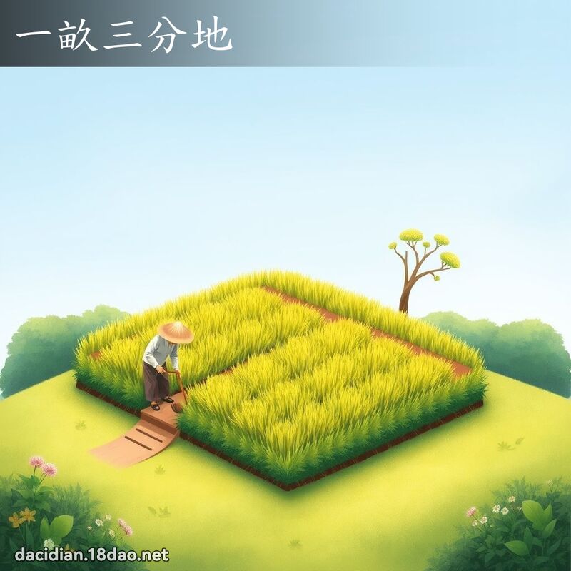 一畝三分地 - 國語大辭典配圖