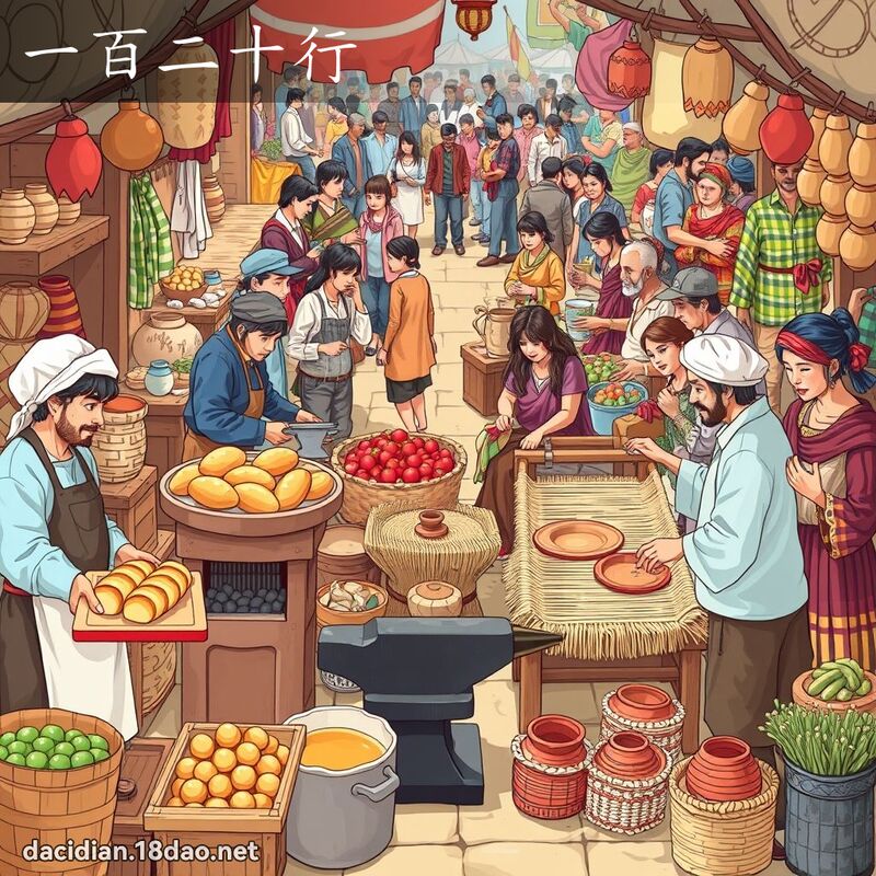 一百二十行 - 國語大辭典配圖