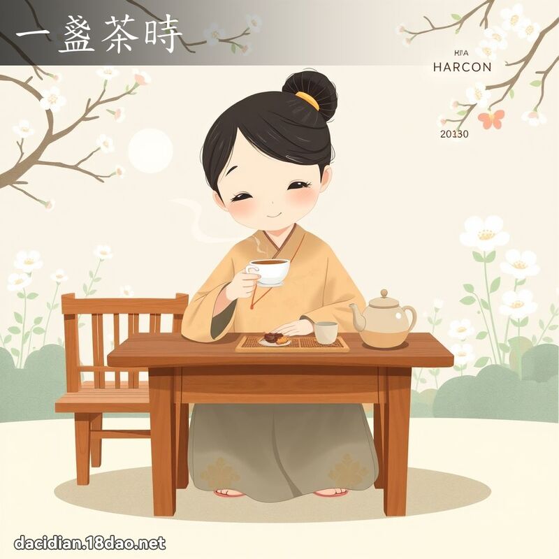 一盞茶時 - 國語大辭典配圖