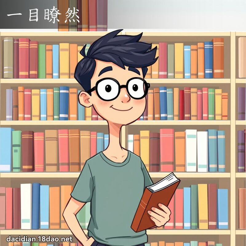 一目瞭然 - 國語大辭典配圖