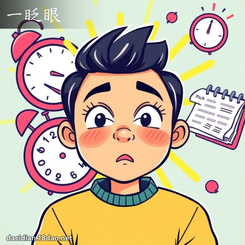 一眨眼 - 国语大辞典配图