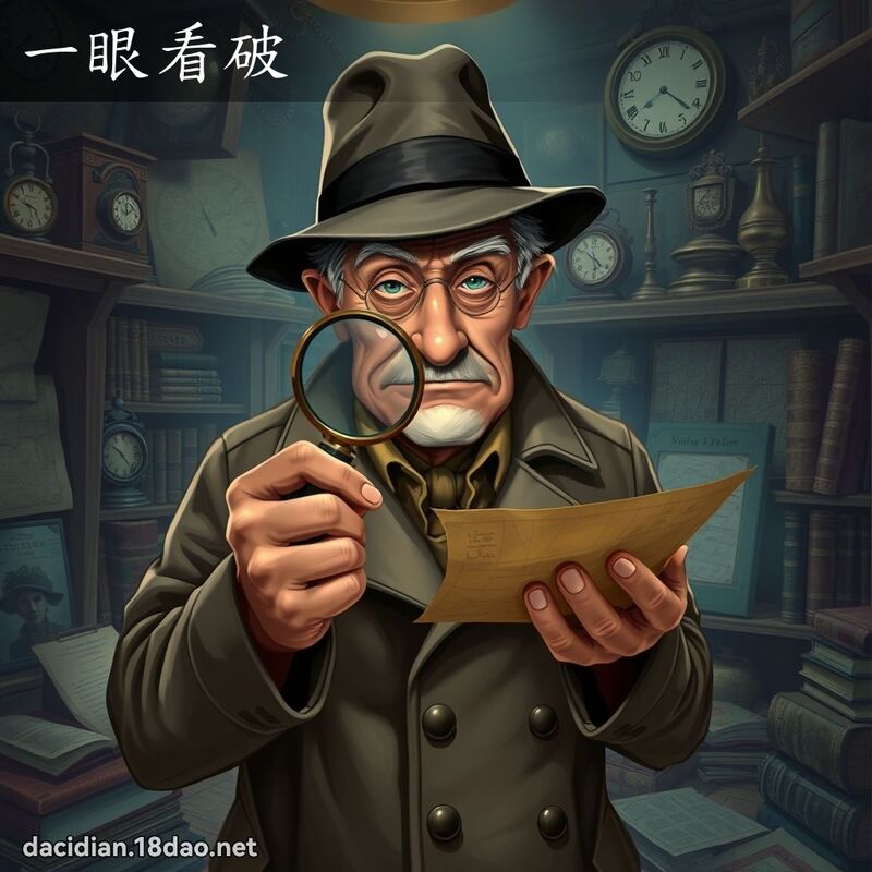 一眼看破 - 国语大辞典配图