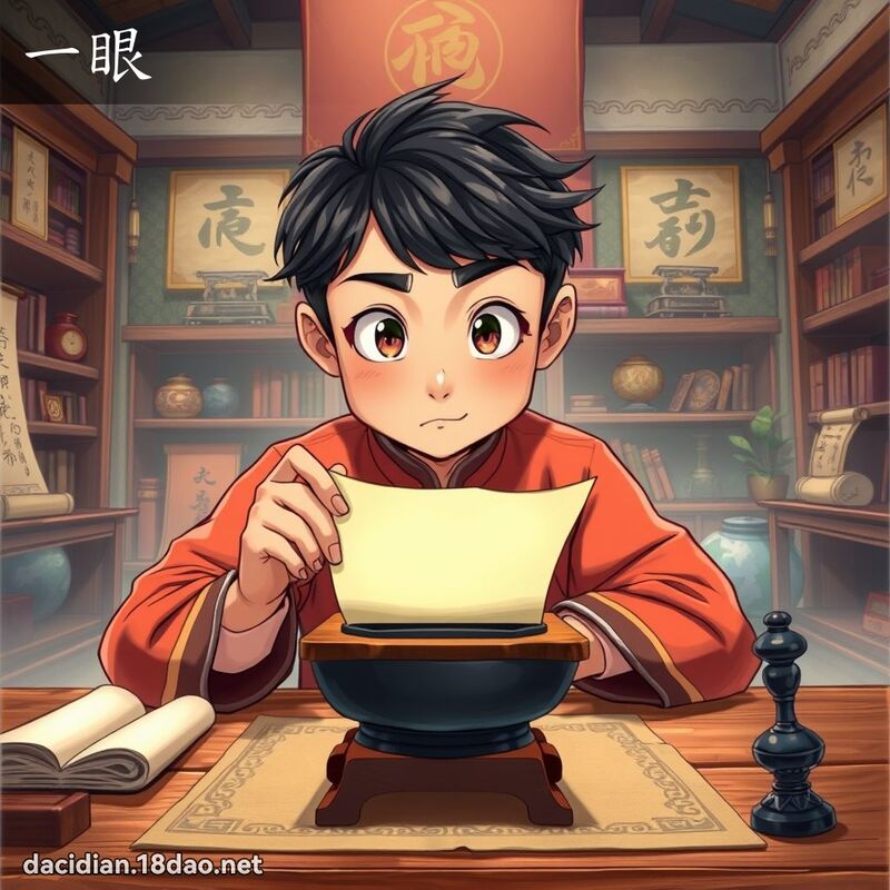 一眼 - 國語大辭典配圖