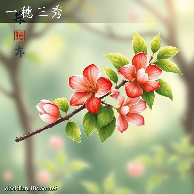 一穗三秀 - 国语大辞典配图