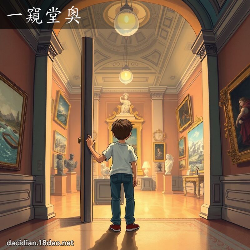 一窥堂奥 - 国语大辞典配图