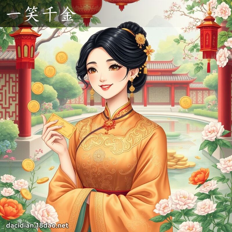 一笑千金 - 國語大辭典配圖