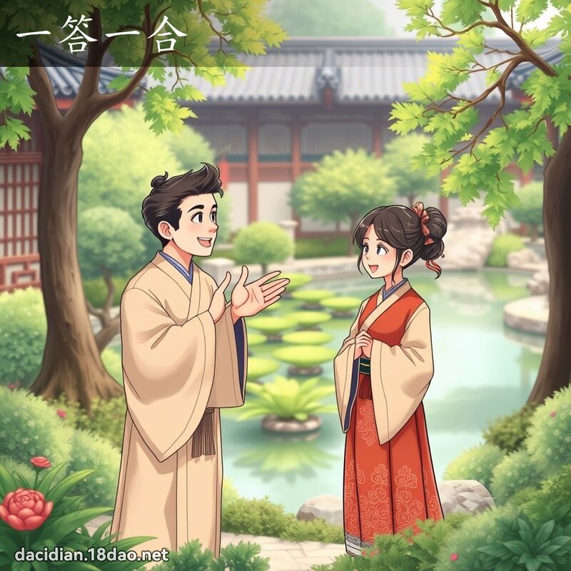 一答一合 - 國語大辭典配圖