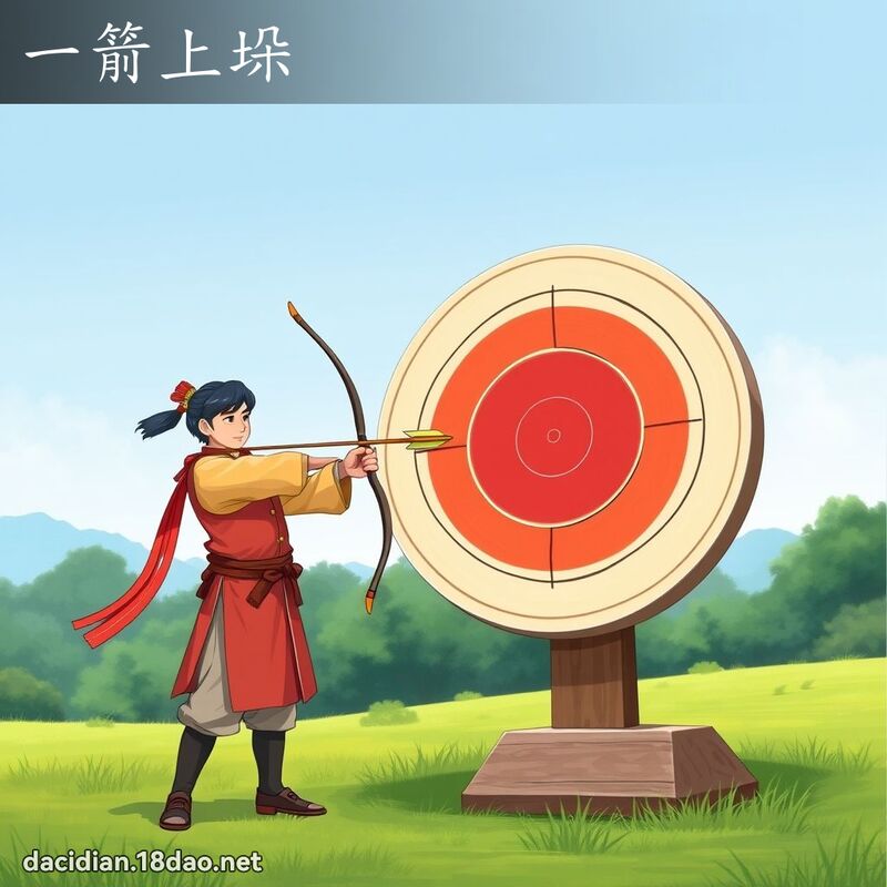 一箭上垛 - 國語大辭典配圖