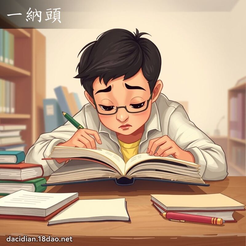 一納頭 - 國語大辭典配圖