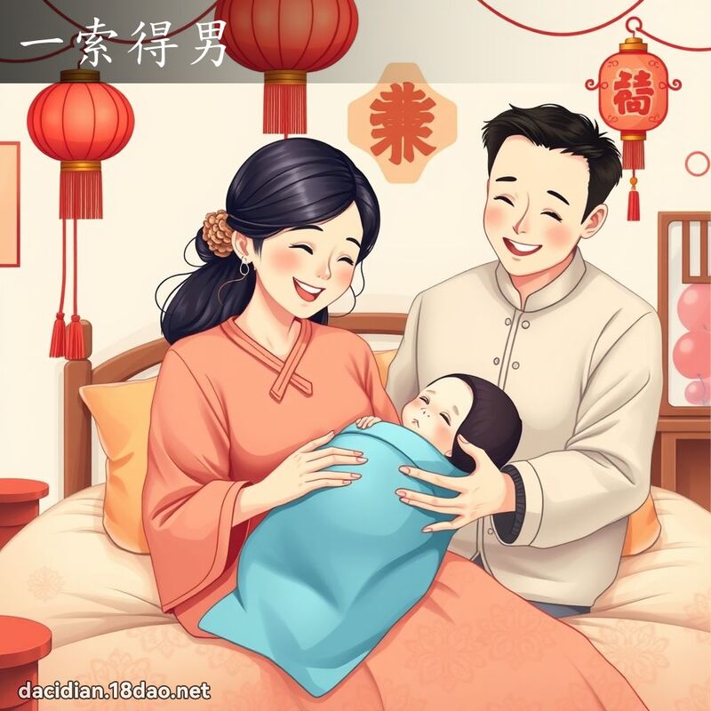 一索得男 - 国语大辞典配图