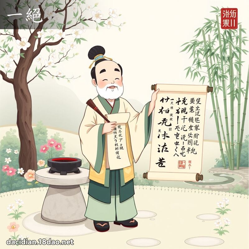 一絕 - 國語大辭典配圖