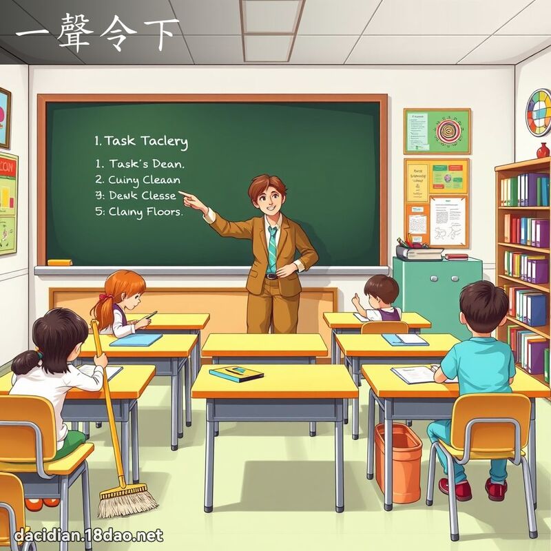 一聲令下 - 國語大辭典配圖
