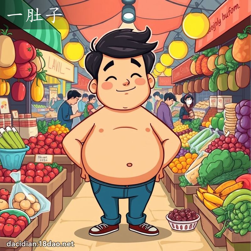一肚子 - 国语大辞典配图