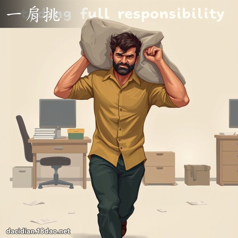 一肩挑 - 国语大辞典配图