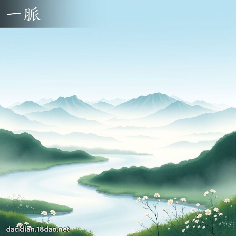 一脈 - 國語大辭典配圖