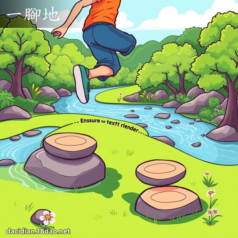 一腳地 - 國語大辭典配圖