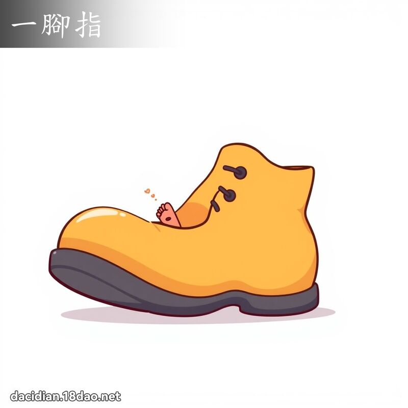 一腳指 - 國語大辭典配圖