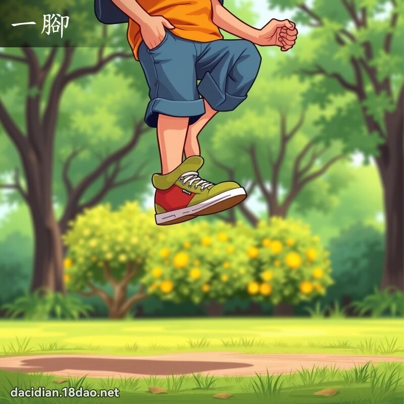 一腳 - 國語大辭典配圖