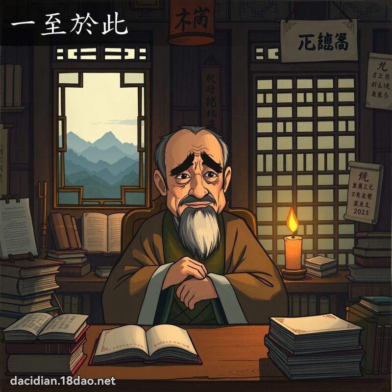 一至於此 - 国语大辞典配图