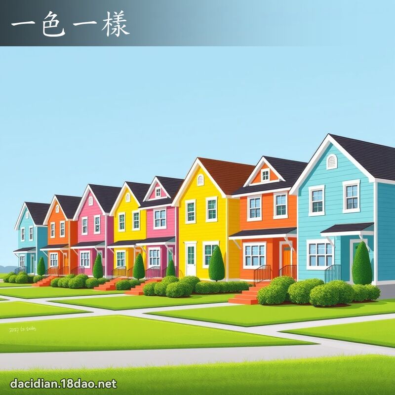 一色一样 - 国语大辞典配图