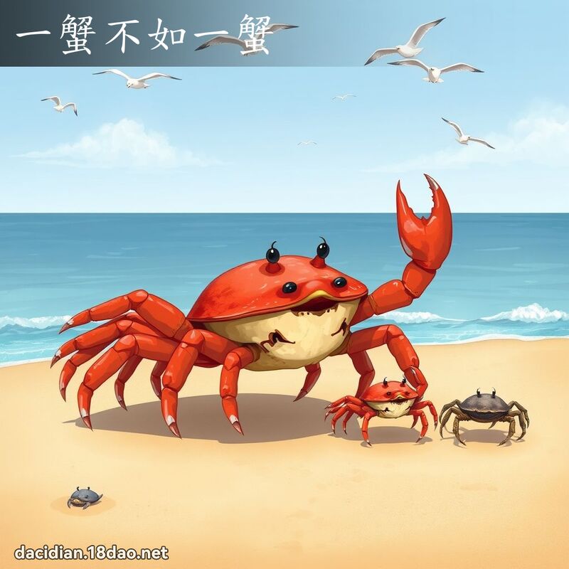 一蟹不如一蟹 - 國語大辭典配圖