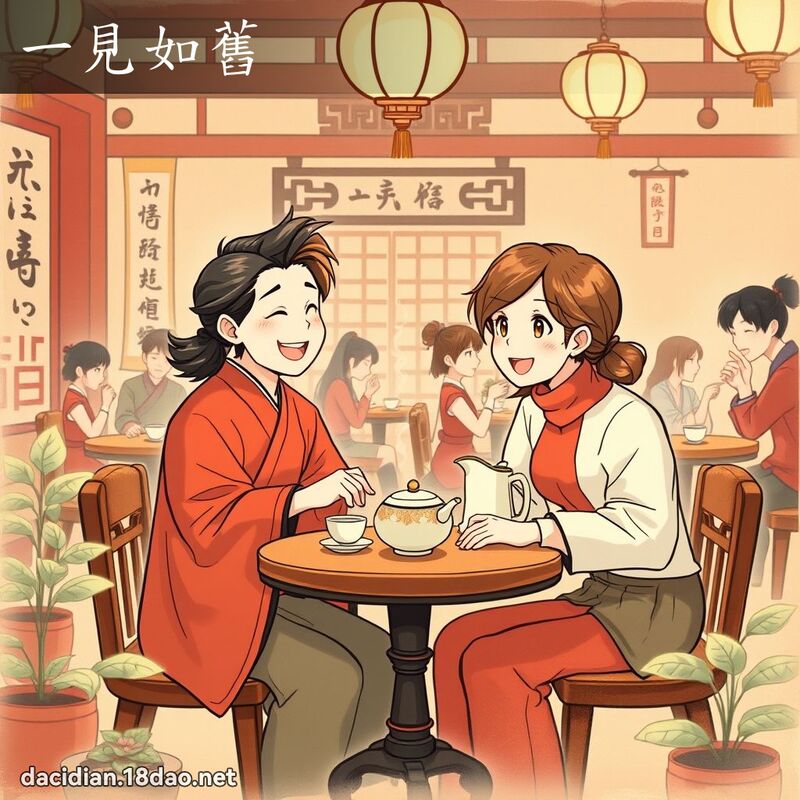 一见如旧 - 国语大辞典配图
