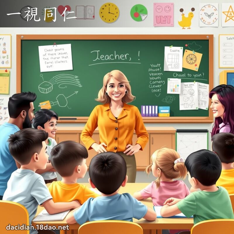 一視同仁 - 國語大辭典配圖