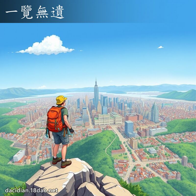 一覽無遺 - 國語大辭典配圖