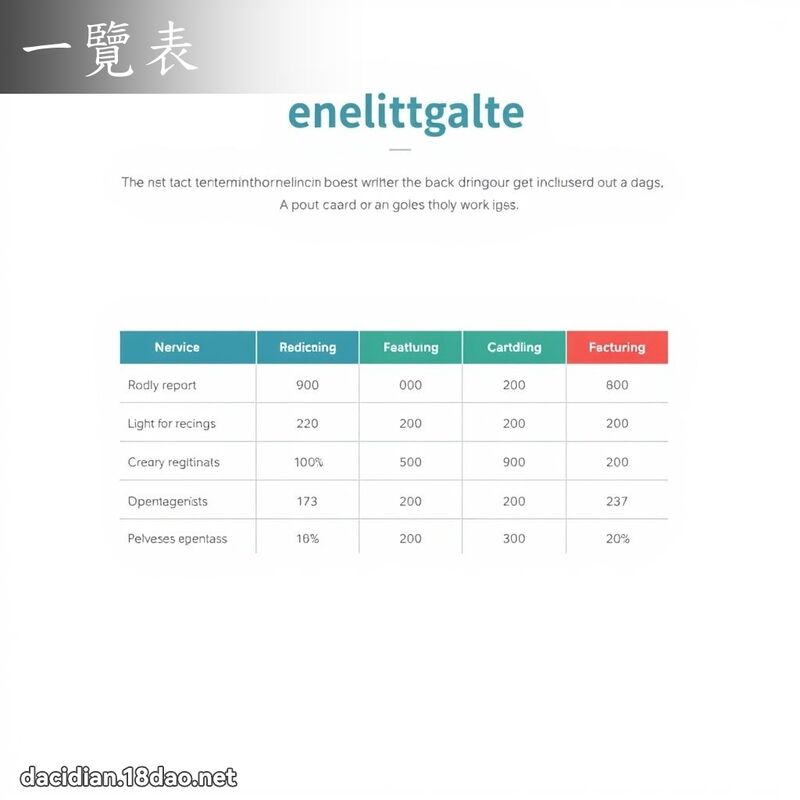 一览表 - 国语大辞典配图