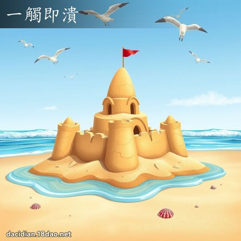一触即溃 - 国语大辞典配图
