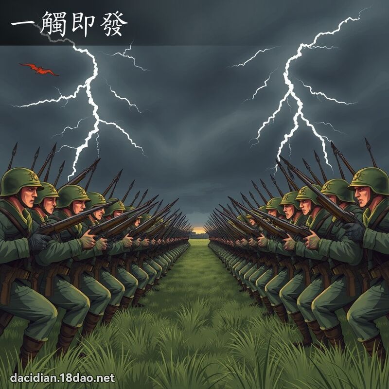 一触即发 - 国语大辞典配图
