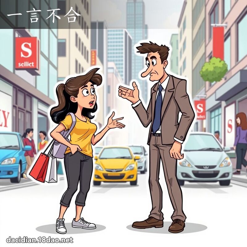 一言不合 - 國語大辭典配圖