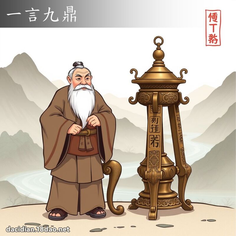 一言九鼎 - 國語大辭典配圖