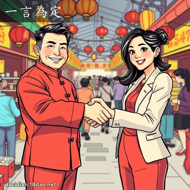 一言為定 - 國語大辭典配圖