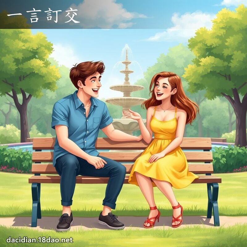一言订交 - 国语大辞典配图