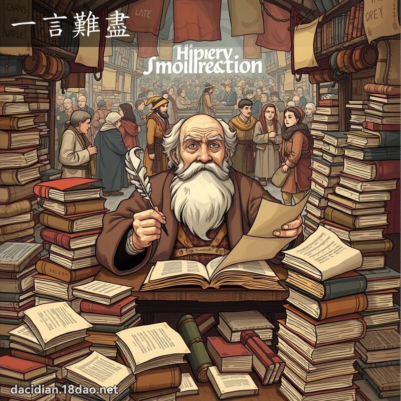 一言难尽 - 国语大辞典配图