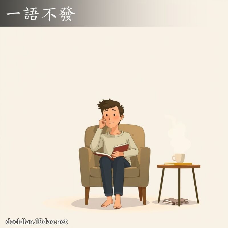 一語不發 - 國語大辭典配圖