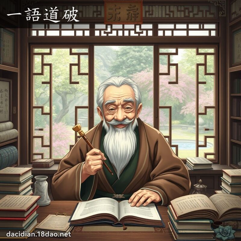 一語道破 - 國語大辭典配圖