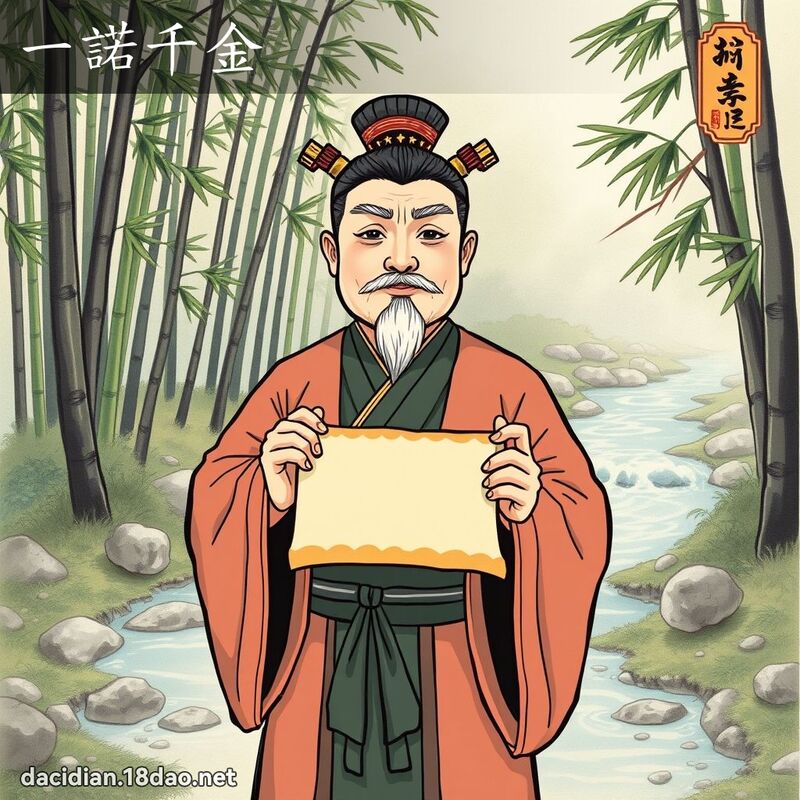 一诺千金 - 国语大辞典配图