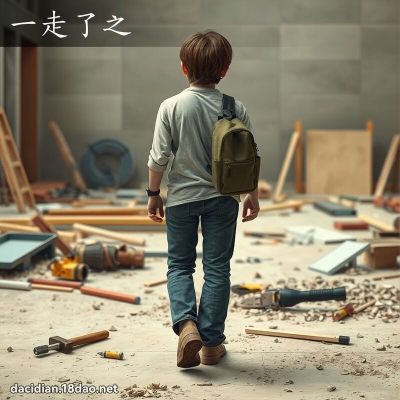 一走了之 - 国语大辞典配图