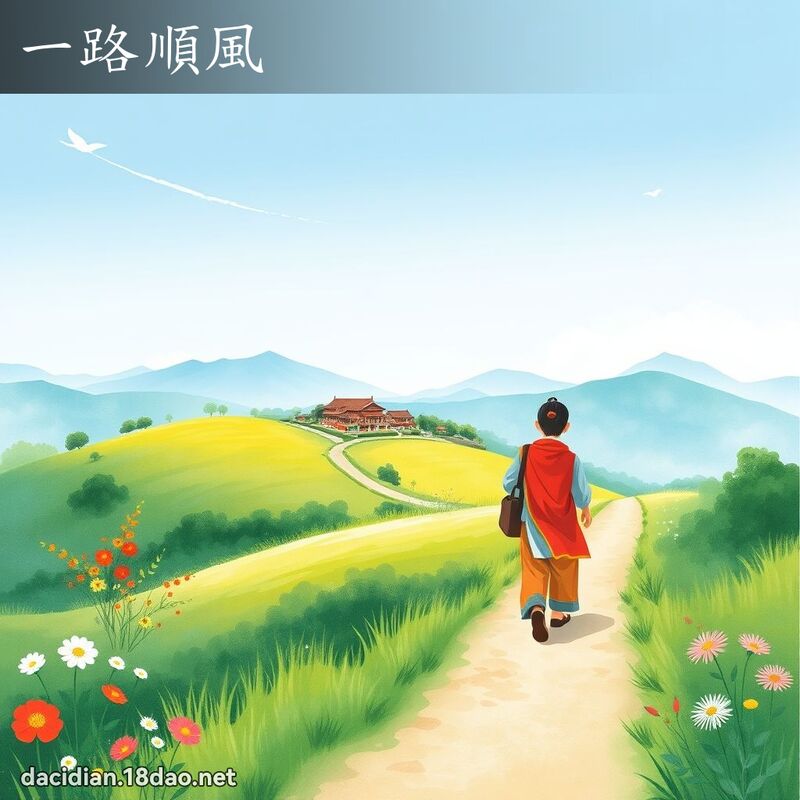 一路順風 - 國語大辭典配圖